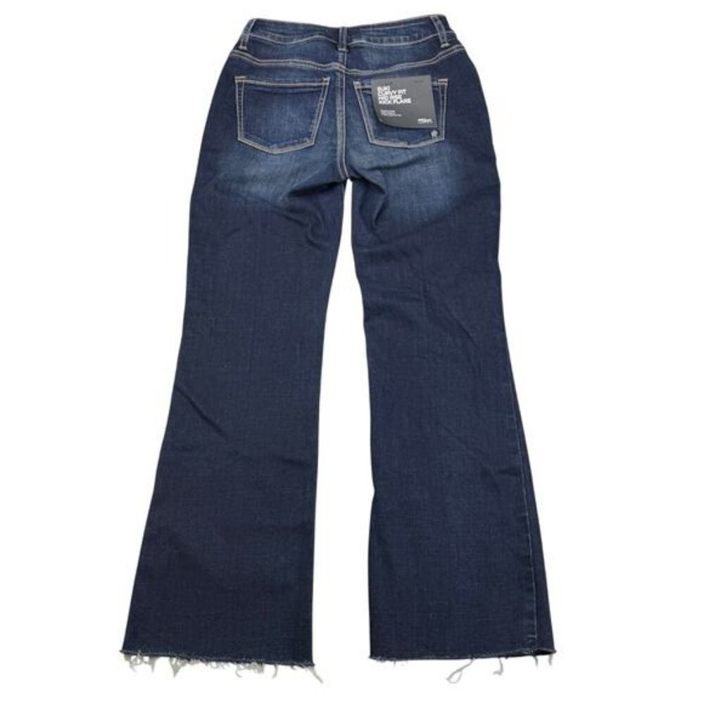 NWT SILVER JEANS Suki Curvy Fit Mid Rise Kick Flare Jean Size 24 Indigo - Picture 6 of 8
